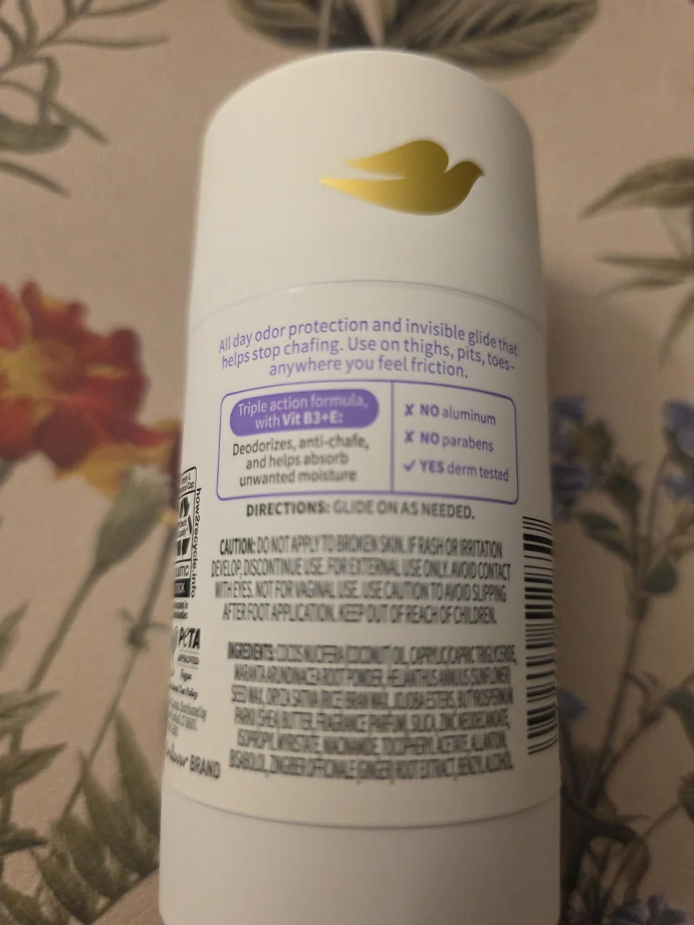 Dove Whole Body Deo Anti-Friction Stick - Coconut & Vanilla (White)